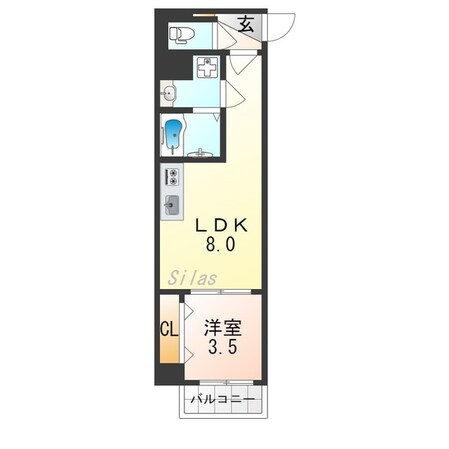 今福鶴見駅 徒歩11分 6階の物件間取画像